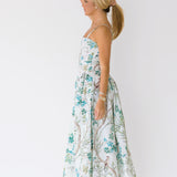 Serena Basque Dress - Light Blue (PREORDER)