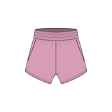 Fancy Fleece Lined Mini Shorts - Powder Pink