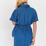 Cheyenne Denim Mini Dress - Indigo Denim