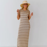 Aubrey Sweater Midi Dress - Lt.Taupe