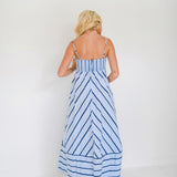 Callahan Striped Maxi Dress - Blue
