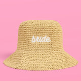 Straw Bride Bucket Hat
