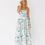 Serena Basque Dress - Light Blue (PREORDER)