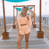 Fancy French Terry Mini Shorts