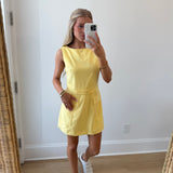 Katie Sleeveless Romper - Yellow