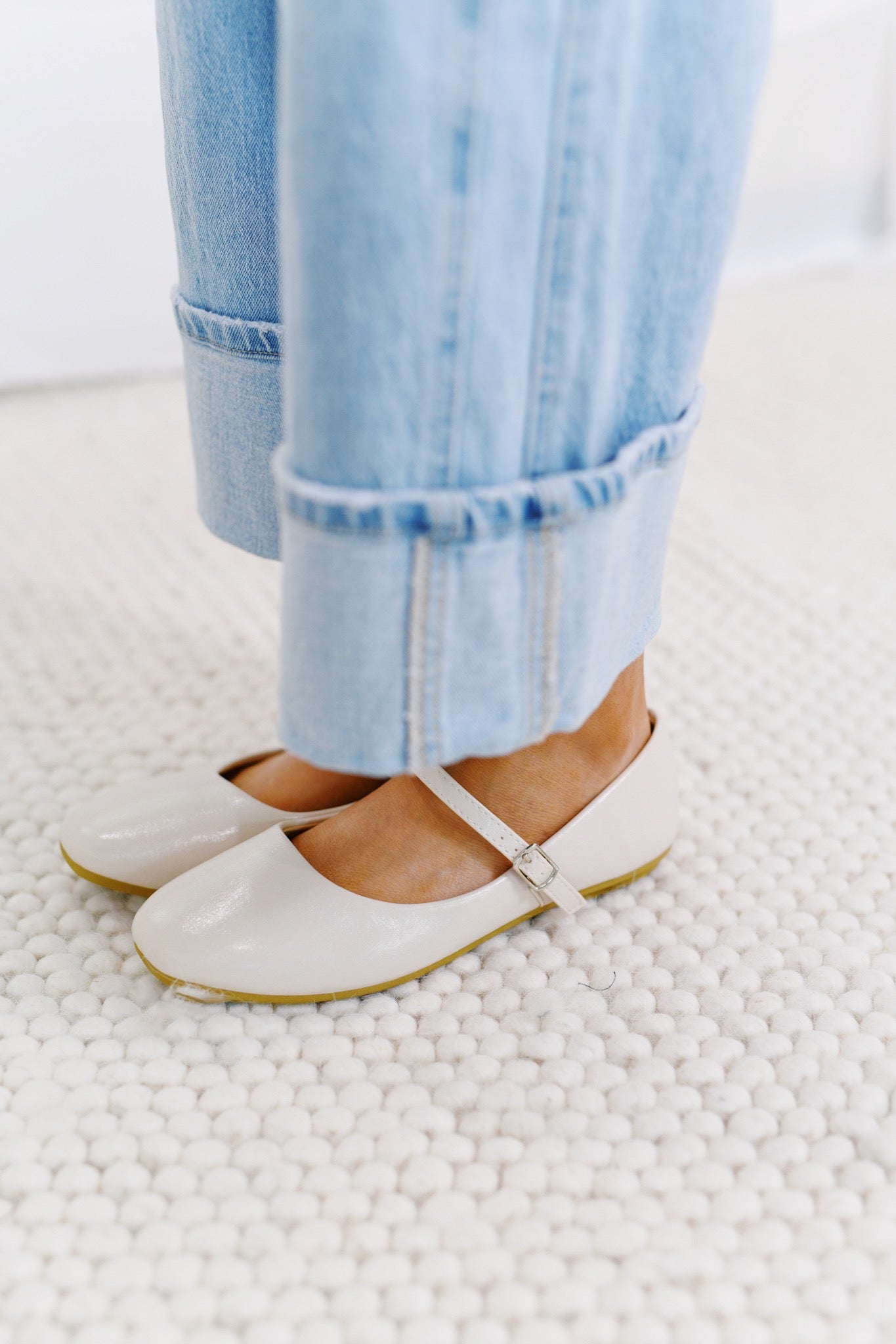 Annette Ballet Flats - Ivory Pu