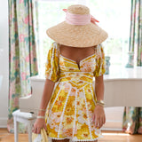 Jamie Floral Print Romper - Yellow Multi