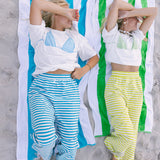 Fancy Striped Button Pants