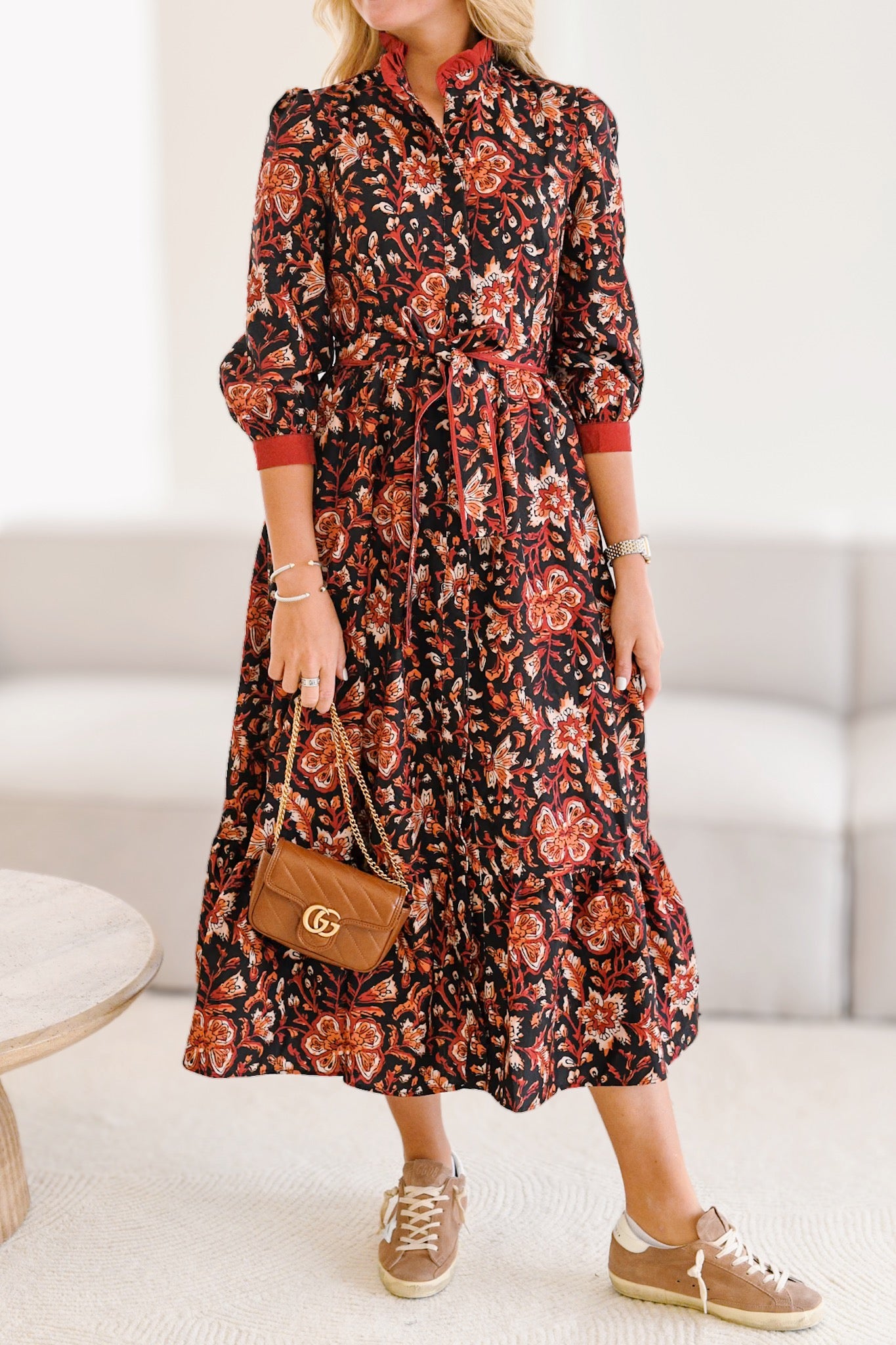 Callahan Maxi Dress - Rust