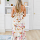 Callahan Bow Maxi Dress - Cream/Multi Floral