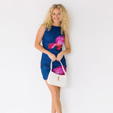 Alyiah Mesh Mini Dress - Navy