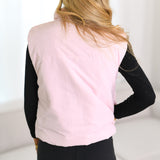 Hannah Puffer Vest - Baby Pink