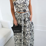 Helen Toile Printed Set - Black