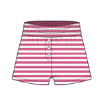 Fancy Striped Button Shorts
