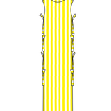 Tahlia Side Bow Maxi Set - Yellow/White Stripes