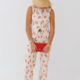 Briana Pepper Denim Pants - Ecru