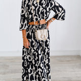 Sabrina Abstract Set-Black/Cream