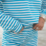 Fancy Striped Button Shorts
