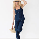 Abbi Straight Leg Pants - Denim