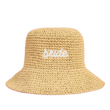 Straw Bride Bucket Hat