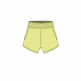 Fancy Fleece Lined Shorts - Pastel Yellow