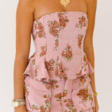Sky Skort - Pink Floral