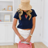 Lainey Denim Mini Skirt-White