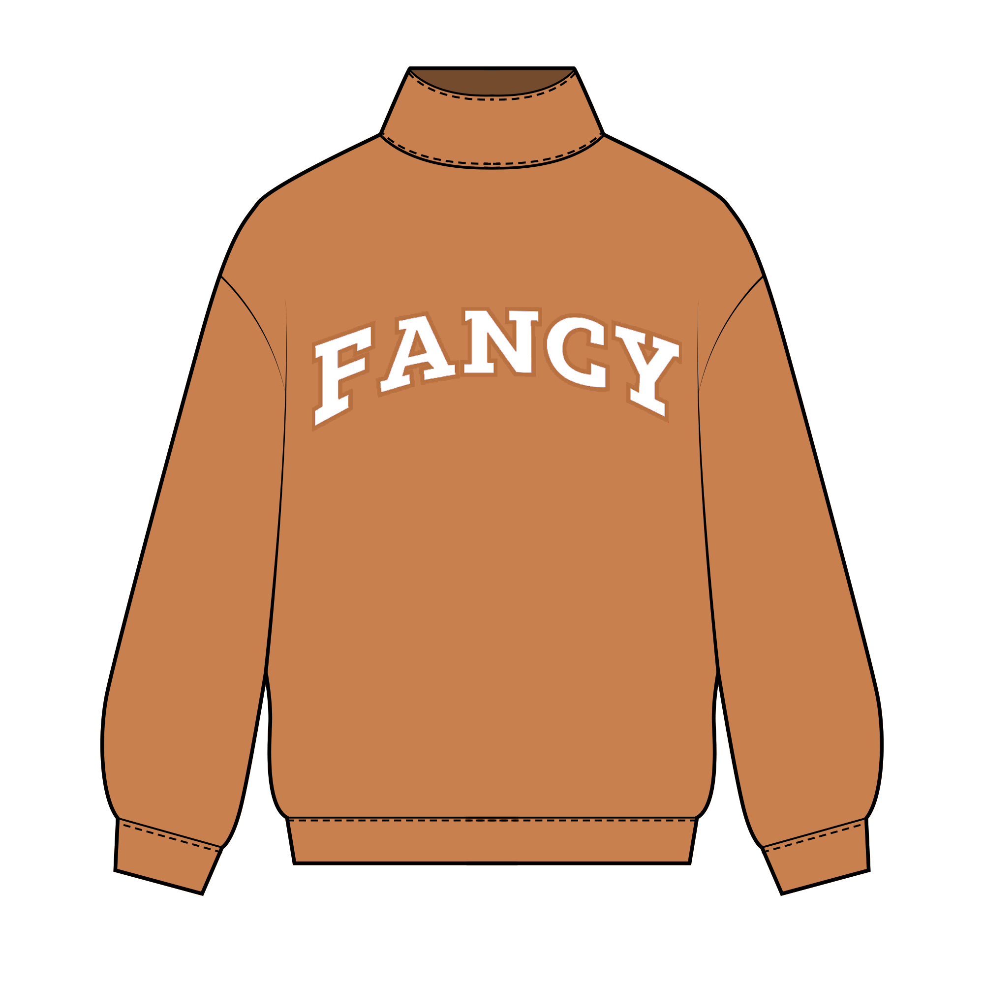 Fancy Oversized Mockneck