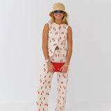 Briana Pepper Denim Pants - Ecru