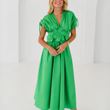 Kellie Flower Dress - Green