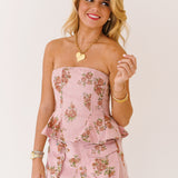 Sky Skort - Pink Floral