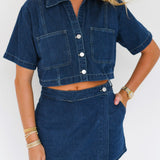 Danielle Denim Set - Dark Denim