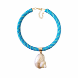 Seashell Necklace - Blue
