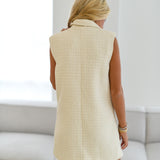 Marleen Collared Mini Dress - Cream