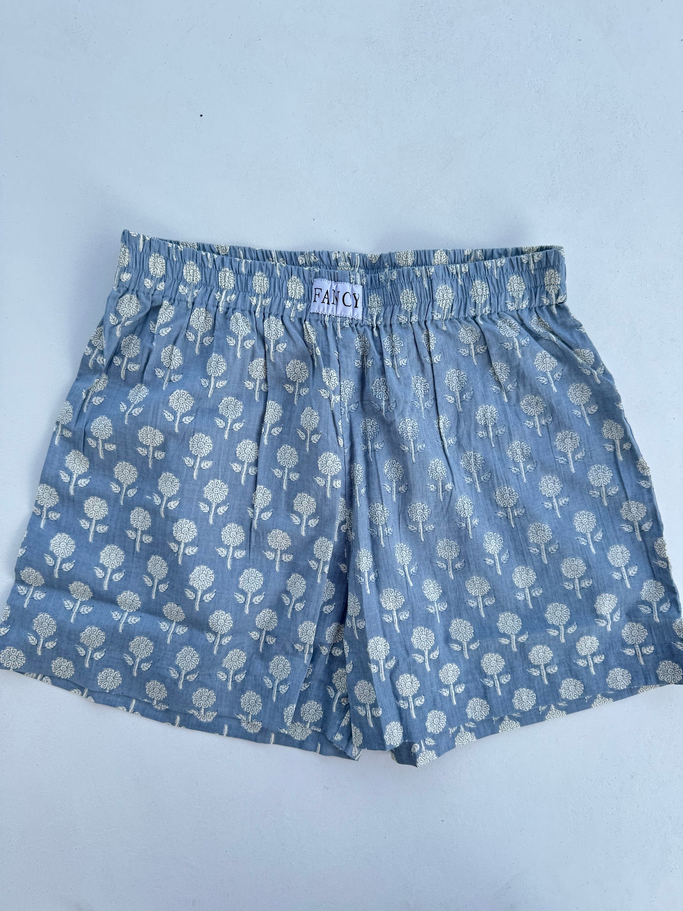 Addy Boxer Shorts - Cloudy Blue Floral