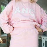 Fancy Fleece Lined Mini Shorts - Powder Pink