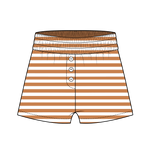 Fancy Striped Button Shorts