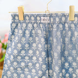 Addy Boxer Shorts - Cloudy Blue Floral