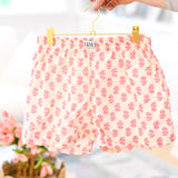 Dara Boxer Shorts - White/Pink Floral