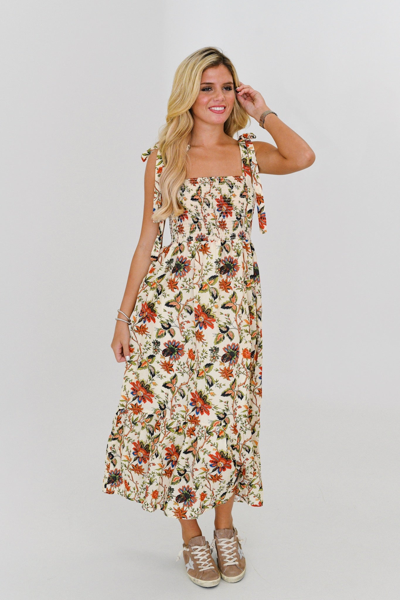 Darcy Midi Dress - Floral Multi