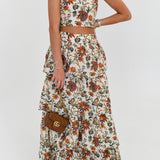Miranda Halter Tie Top - Floral Multi