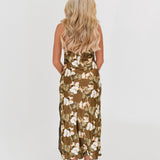 Joy Halter Neck Maxi Dress - Brown