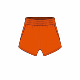 Fancy Fleece Lined Shorts - Orange