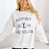 Callie Aspen Crewneck-White