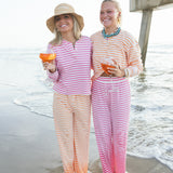Fancy Striped Button Pants