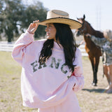 Fancy Oversized Mockneck - Light Pink Camo