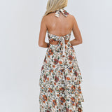 Miranda Halter Tie Top - Floral Multi
