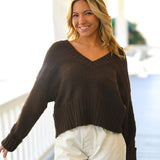 Posie Sweater - Coffee Bean