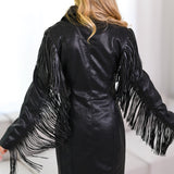 Sammy Leather Dress - Black