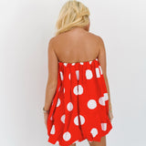 Rylan Mini Bubble Dress - Red Polka Dots